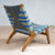 Masaya Lounge Chair - Emerald Coast Pattern and Teak