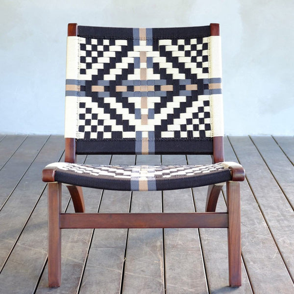 Masaya Lounge Chair - Colonial Pattern & Rosita Walnut