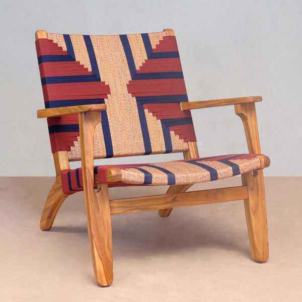 Masaya Arm Chair - Momotombo Pattern & Teak