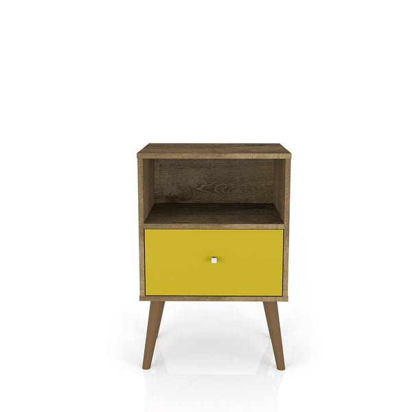 Manhattan Comfort Liberty Mid Century - Modern Nightstand 1.0 with 1 Cubby Space | Nightstands | Modishstore-7