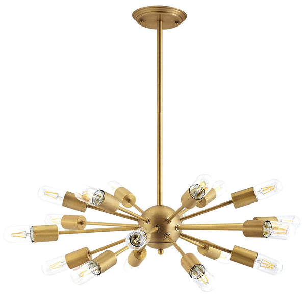 Modway Resolve Brass Pendant Chandelier | Chandeliers | Modishstore-2