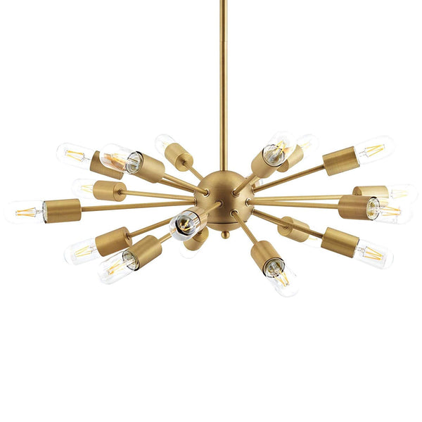 Modway Resolve Brass Pendant Chandelier | Chandeliers | Modishstore-4