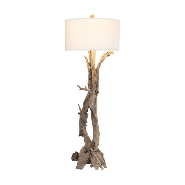 Dimond Home Hounslow Heath 1 Light In Natural Teak Root | Modishstore | Floor Lamps