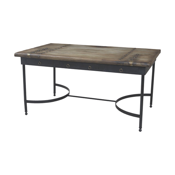 Guild Master Castle Gate Table In Castle Gate And Signature Black | Modishstore | Side Tables