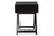 baxton studio curtice modern and contemporary black 1 drawer wooden bedside table | Modish Furniture Store-3