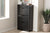 baxton studio cayla modern and contemporary black wood shoe cabinet | Modish Furniture Store-2