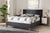 baxton studio valencia mid century modern dark grey fabric full size platform bed | Modish Furniture Store-19