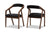 baxton studio wendy mid century modern black fabric and walnut medium brown wood finishing dining set | Modish Furniture Store-3