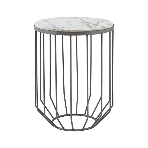 Dimond Home Helm Accent Table In Zinc | Modishstore | Accent Tables