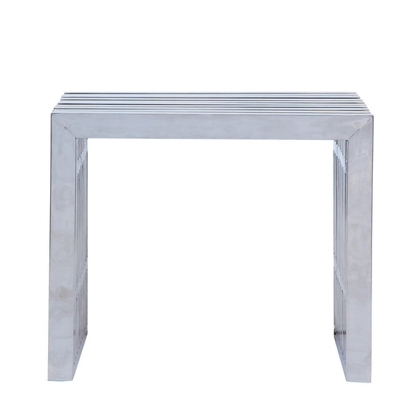 Fine Mod Imports Zeta Stainless Steel Bench Short | Stools & Benches | Modishstore-5