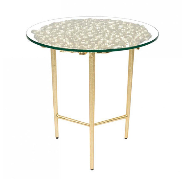 Gold Leaf Design Group Sponge Accent Table | Accent Tables | Modishstore-7