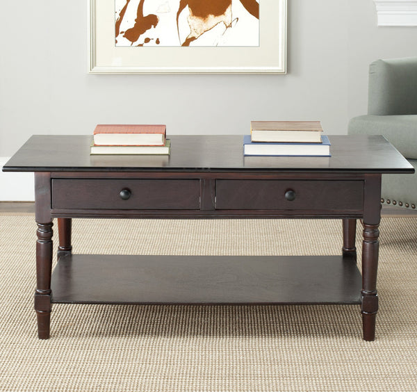 Safavieh Boris 2 Drawer Coffee Table | Coffee Tables |  Modishstore  - 5