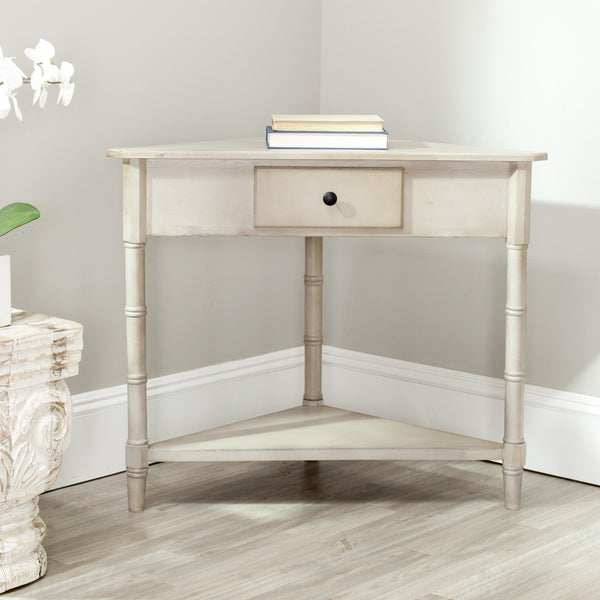 Safavieh Gomez Corner Table With Storage Drawer | Console Tables |  Modishstore 