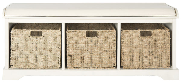 Safavieh Lonan  Wicker Storage Bench | Stools & Benches |  Modishstore  - 12