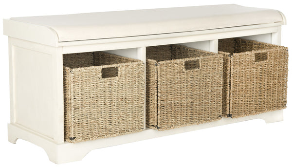 Safavieh Lonan  Wicker Storage Bench | Stools & Benches |  Modishstore  - 13