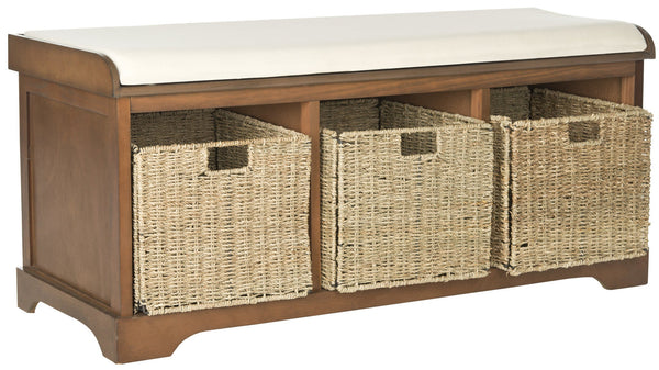 Safavieh Lonan  Wicker Storage Bench | Stools & Benches |  Modishstore  - 15