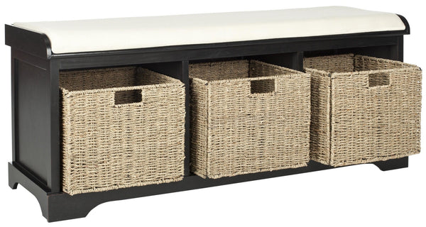 Safavieh Lonan  Wicker Storage Bench | Stools & Benches |  Modishstore  - 18