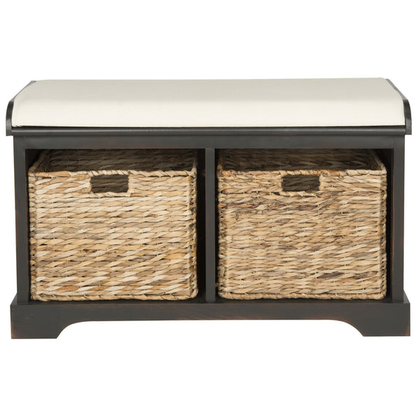 Safavieh Freddy Wicker Storage Bench | Stools & Benches |  Modishstore  - 6