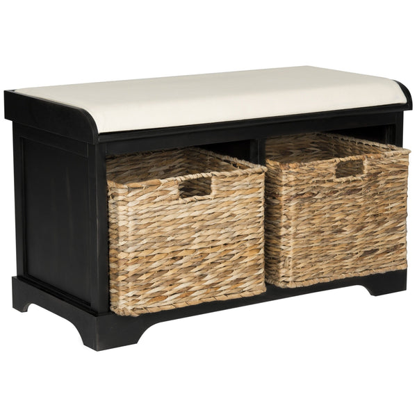 Safavieh Freddy Wicker Storage Bench | Stools & Benches |  Modishstore  - 9