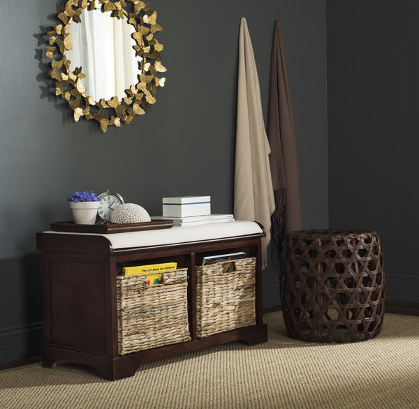 Safavieh Freddy Wicker Storage Bench | Stools & Benches |  Modishstore 