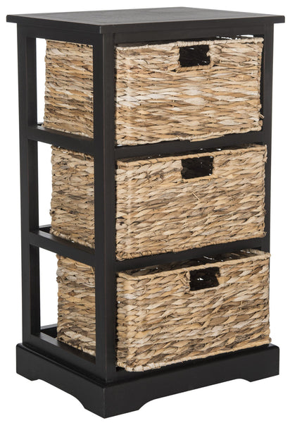 Safavieh Halle 3 Wicker Basket Storage Side Table | Side Tables |  Modishstore  - 8