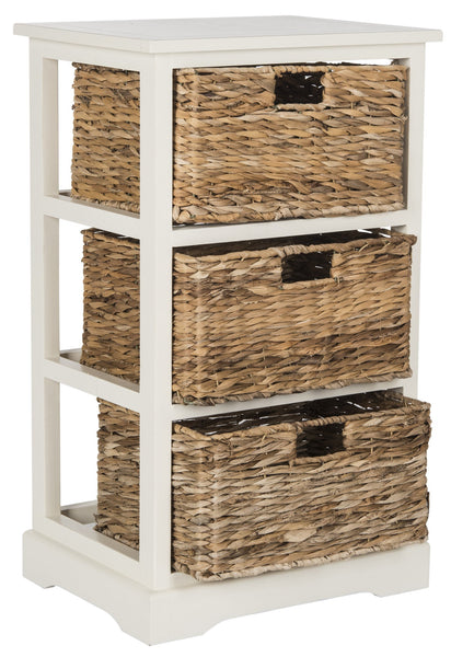 Safavieh Halle 3 Wicker Basket Storage Side Table | Side Tables |  Modishstore  - 11