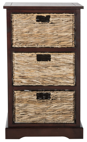 Safavieh Halle 3 Wicker Basket Storage Side Table | Side Tables |  Modishstore  - 12