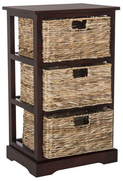 Safavieh Halle 3 Wicker Basket Storage Side Table | Side Tables |  Modishstore  - 14