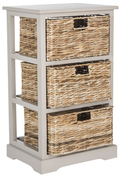 Safavieh Halle 3 Wicker Basket Storage Side Table | Side Tables |  Modishstore  - 17