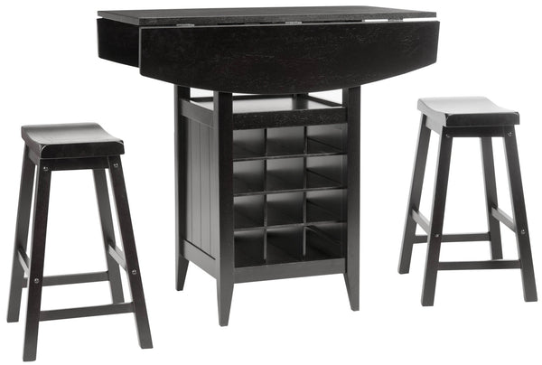 Safavieh Emeric 3 Pc Set Drop Leaf Pub Table | Pub Tables |  Modishstore  - 2