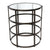 A&B Home Metal & Glass Accent Table 