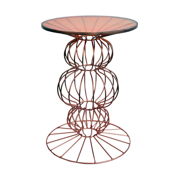 A&B Home Orianne Spherical Base Side Table