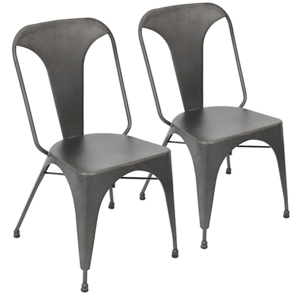 LumiSource Pair of Austin Dining Chairs Set of 2