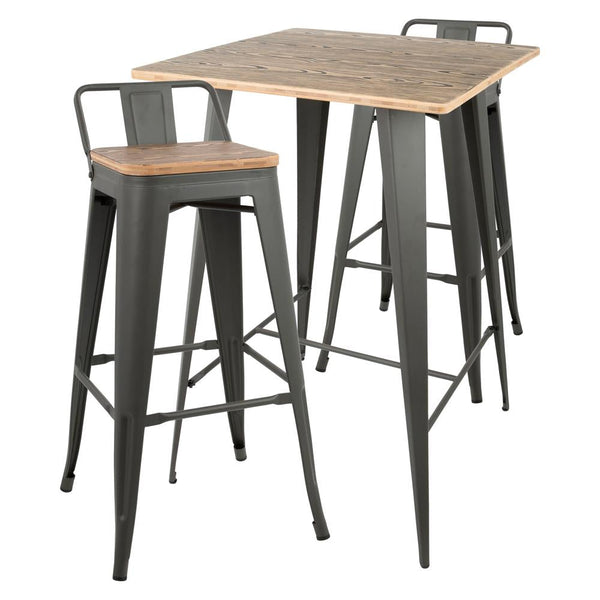 LumiSource Oregon Low Back Pub Set-2