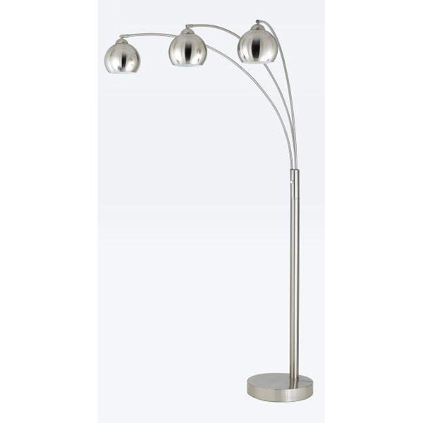 Cal Lighting BO-2030-3L-BS 60W X 3 Arc Floor Lamp-2