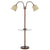 Cal Lighting BO-2444GT-RU 3 Way Gail Metal Double Gooseneck Floor Lamp-2