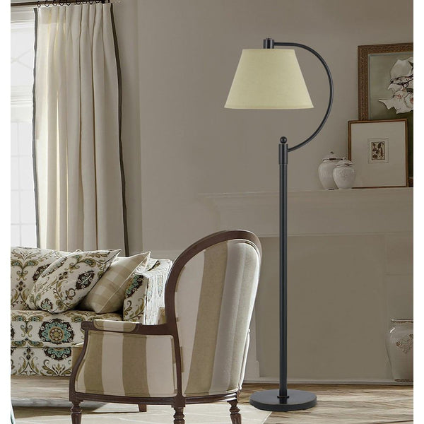 Cal Lighting BO-2449FL-DB 100W Kinder Metal Arc Floor Lamp | Modishstore | Floor Lamps