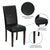 Flash Furniture Black Leather Upholstered Parsons Chair