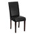 Flash Furniture Black Leather Upholstered Parsons Chair