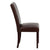 Flash Furniture BT-350-BRN-LEA-008-GG Dark Brown Leather Parsons Chair