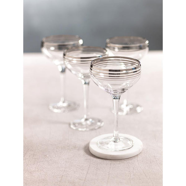 Zodax Sardinia Champagne Coupes | Drinkware | Modishstore