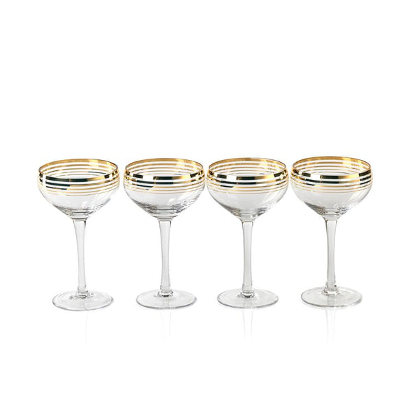 Zodax Sardinia Champagne Coupes | Drinkware | Modishstore-4