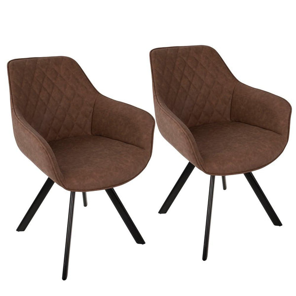 LumiSource Outlaw Chair - Set of 2 | Modishstore | Dining Chairs