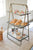 Kalalou Three Tiered Metal Display With Glass Shelves | Modishstore | Shelves & Shelving Units