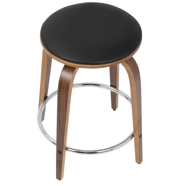 LumiSource Porto Counter Stools with Swivel - Set Of 2-14