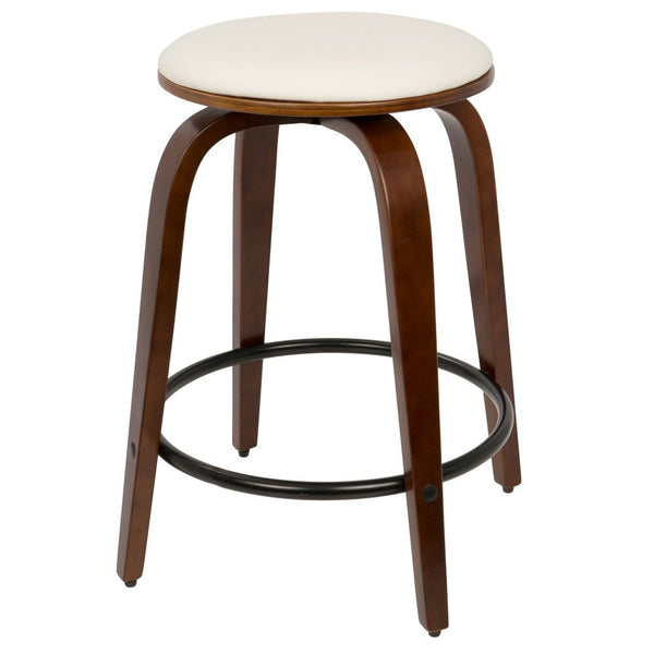 LumiSource Porto Counter Stools with Swivel - Set Of 2-2