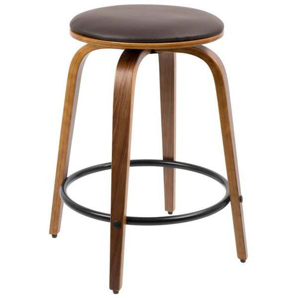 LumiSource Porto Counter Stools with Swivel - Set Of 2-8