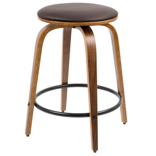 LumiSource Porto Counter Stools with Swivel - Set Of 2-10