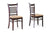 baxton studio cathy brown wood modern 5 piece dining set | Modish Furniture Store-2