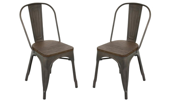 LumiSource Oregon Dining Set - Chair Set of 2